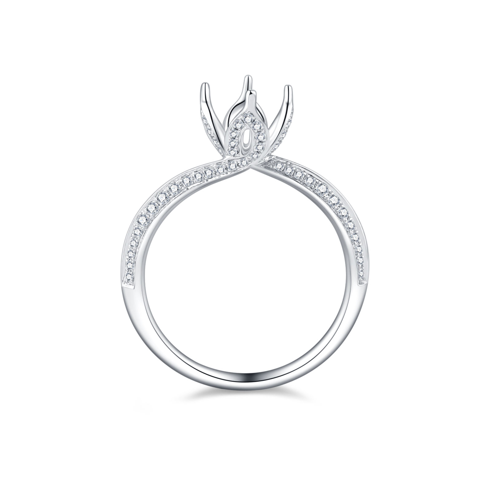 18K SEMI MOUNTING DIAMOND RING