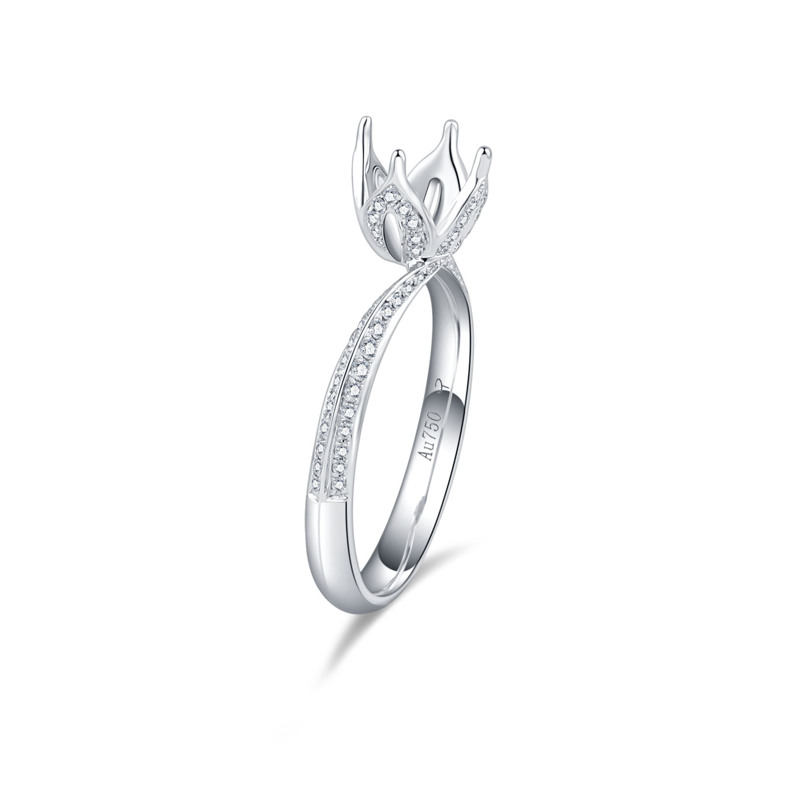 18K SEMI MOUNTING DIAMOND RING