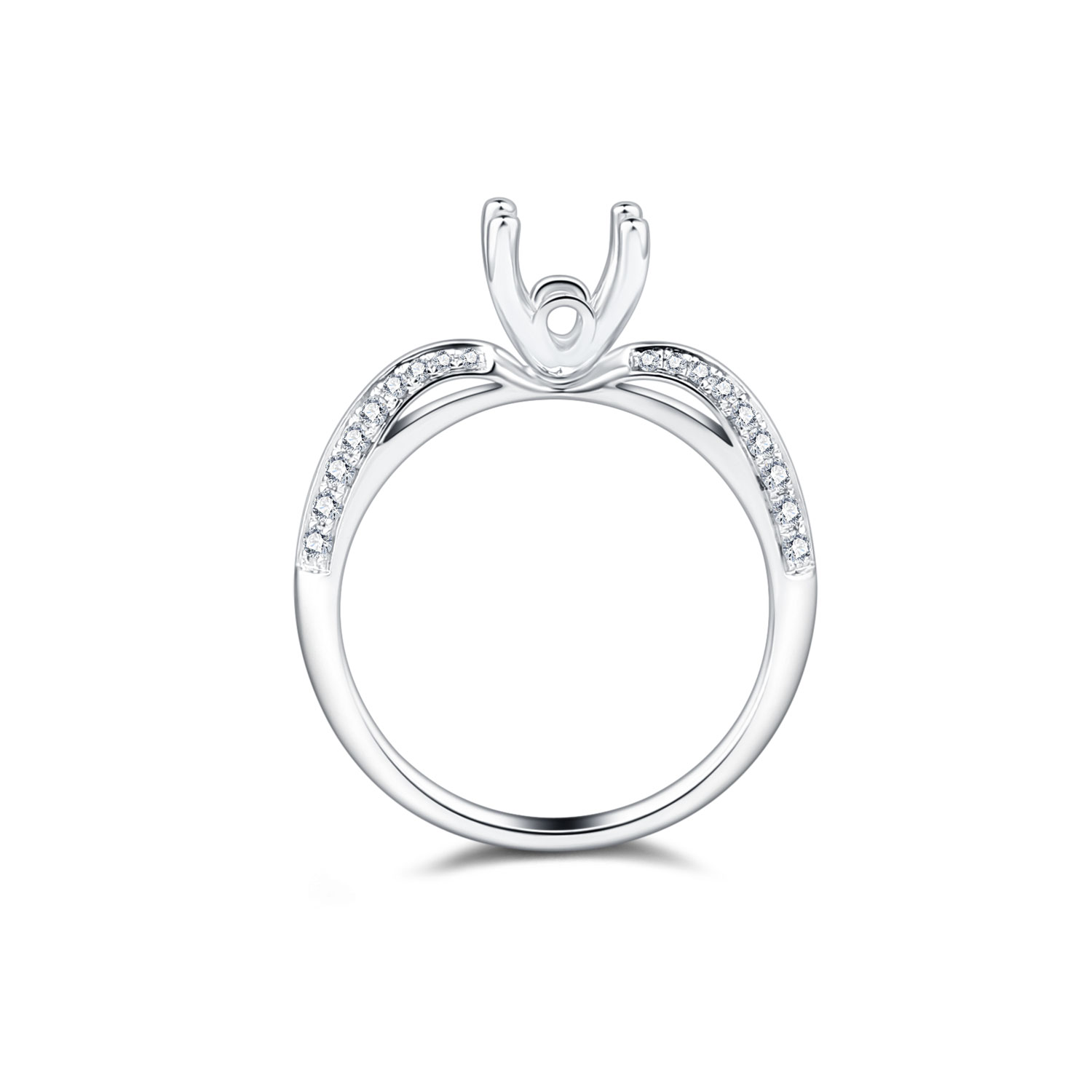 18K SEMI MOUNTING DIAMOND RING
