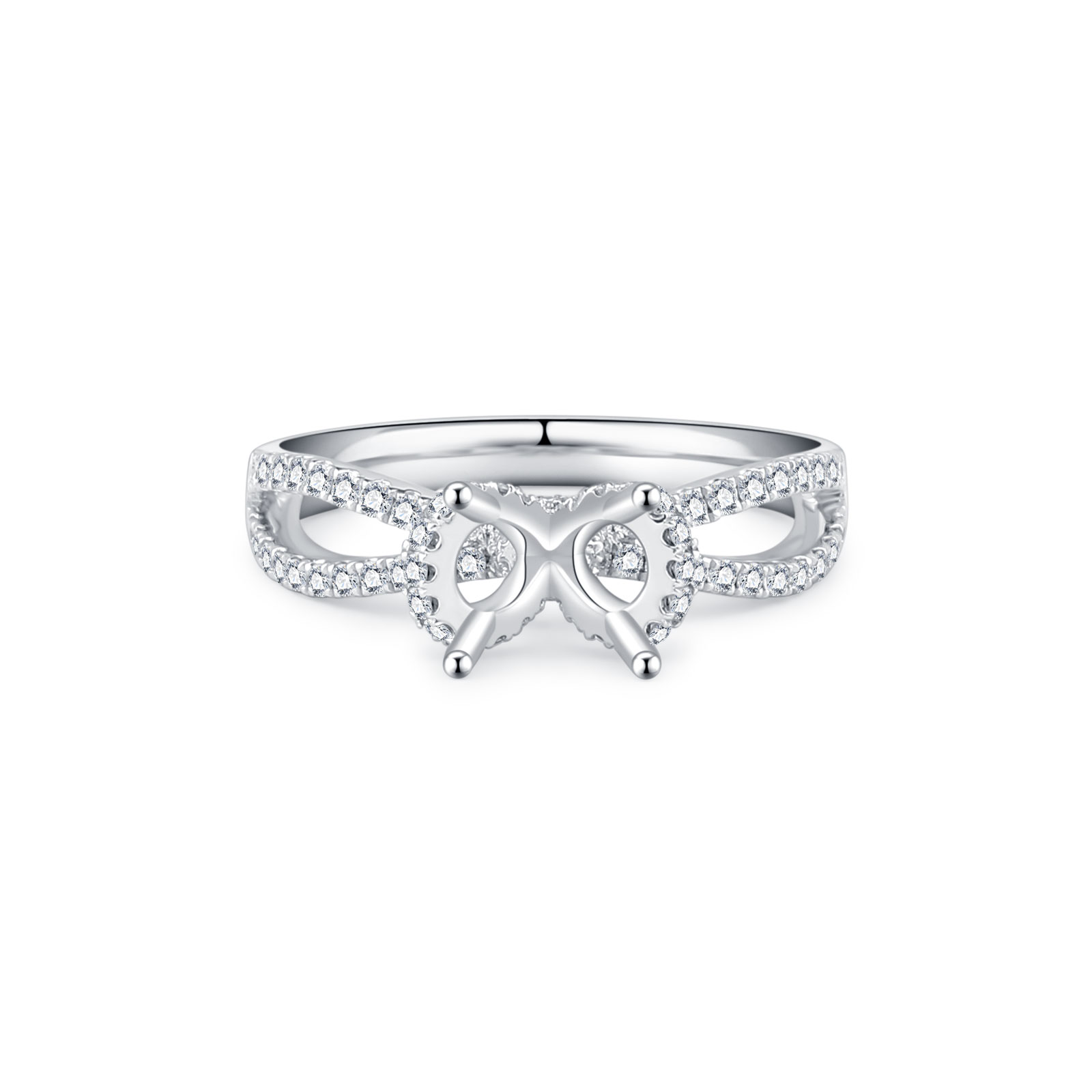 18K SEMI MOUNTING DIAMOND RING