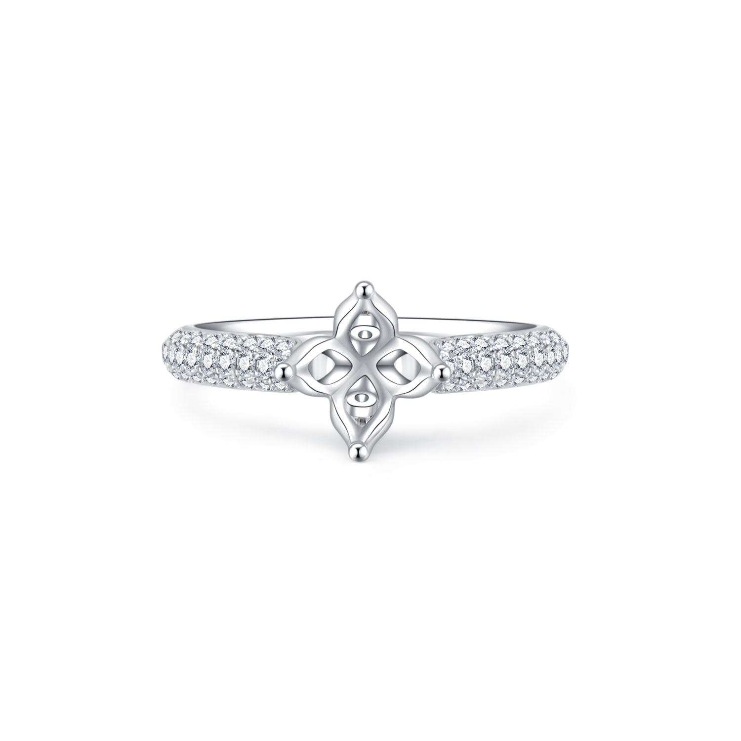 18K SEMI MOUNTING DIAMOND RING