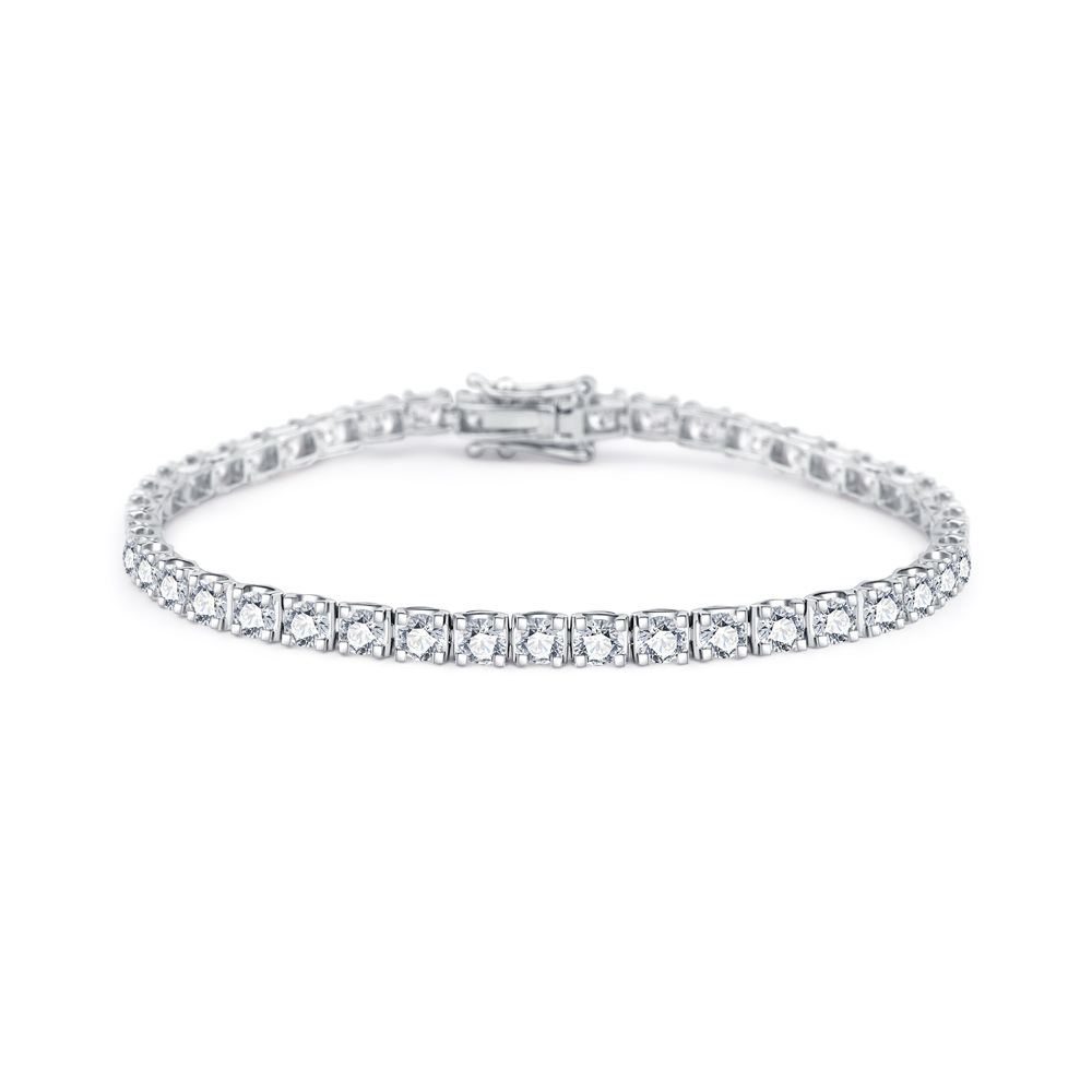18K WHITE GOLD DIAMOND BRACELET