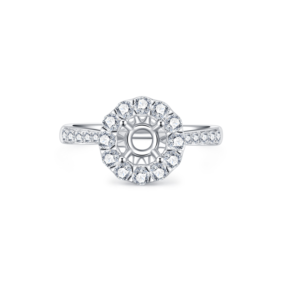 18K SEMI MOUNTING DIAMOND RING