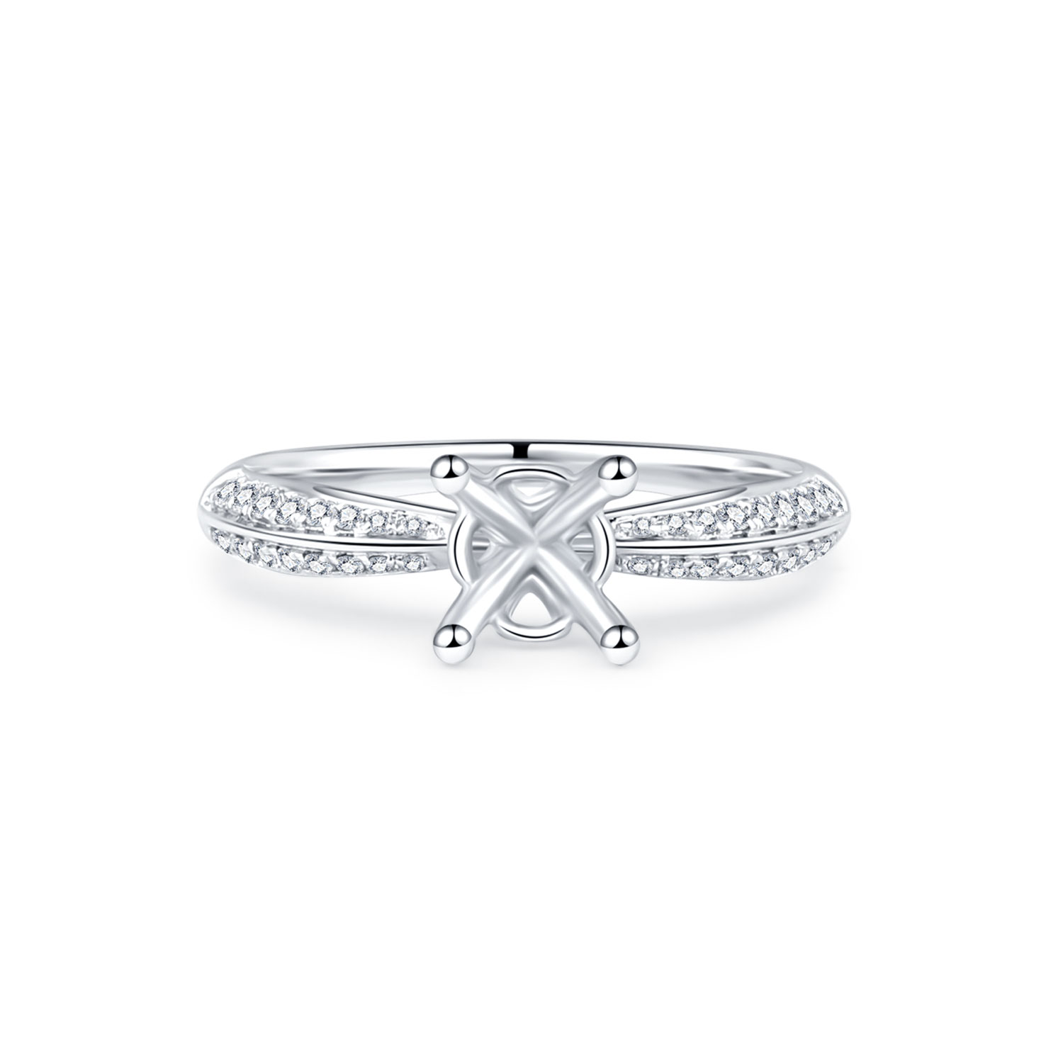 18K SEMI MOUNTING DIAMOND RING