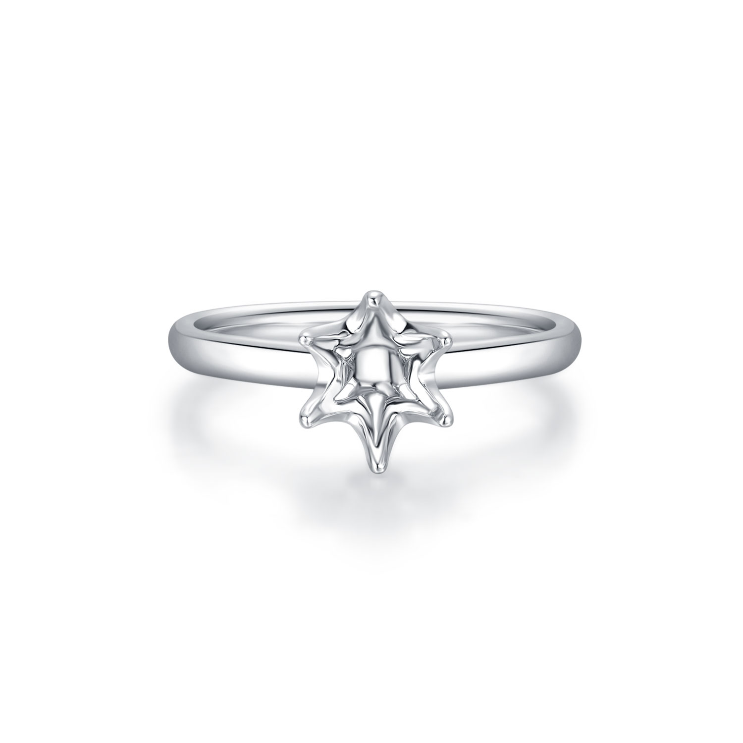 18K WHITE GOLD NATURAL DIAMOND SEMI MOUNTING RING